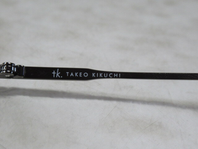◆S159.TAKEO KIKUCHI タケオキクチ Ti-P TK-1059 眼鏡 メガネ 度入り/中古_画像5