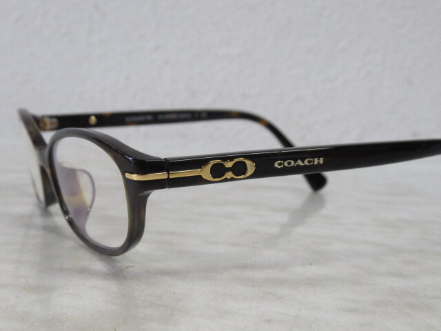 ◆S177.COACH コーチ HC 6064D Carly T 5001 Dark Tortoise 眼鏡 メガネ 度入り/中古_画像2