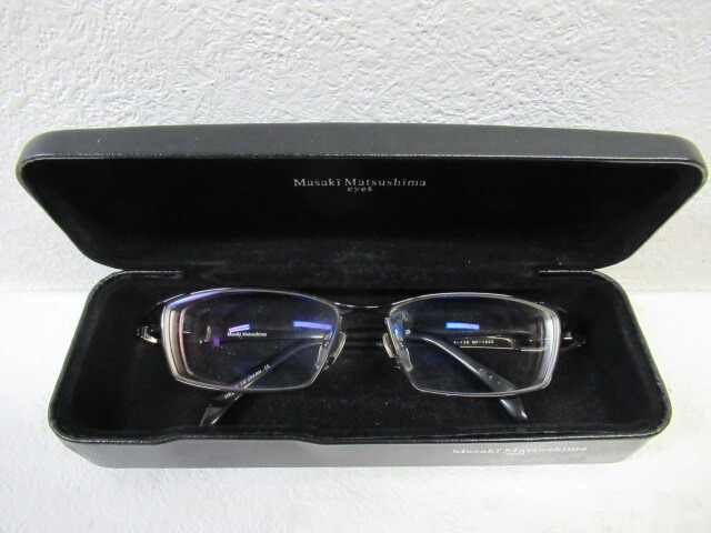 ◆S56.Masaki Matsushima マサキマツシマ Ti-M MF-1202 COL.4 日本製 眼鏡 メガネ 度入り/中古の画像10