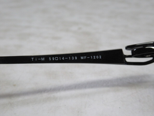 ◆S56.Masaki Matsushima マサキマツシマ Ti-M MF-1202 COL.4 日本製 眼鏡 メガネ 度入り/中古の画像6