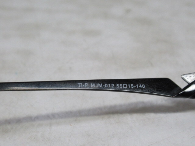 ◆S57.MA-JI MASATOMO マージマサトモ Ti-P MJM-012 COL.3 日本製 眼鏡 メガネ 度入り/中古の画像6