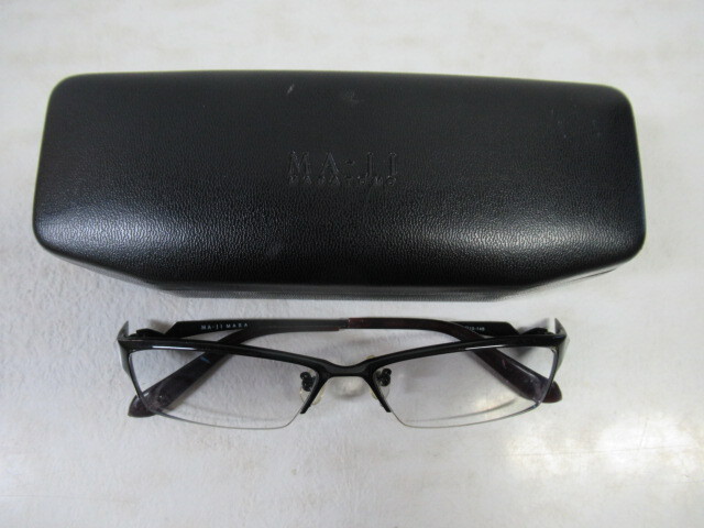 ◆S57.MA-JI MASATOMO マージマサトモ Ti-P MJM-012 COL.3 日本製 眼鏡 メガネ 度入り/中古の画像10