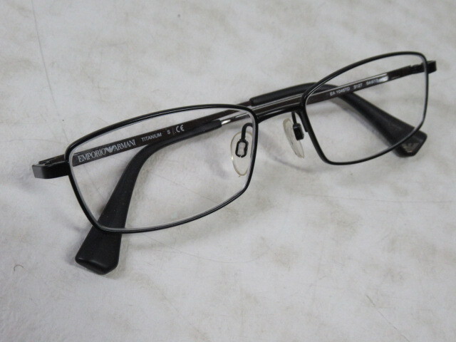 ◆S167.EMPORIO ARMANI エンポリオアルマーニ EA 1045TD 3127 TITANIUM 眼鏡 メガネ 度入り/中古_画像9