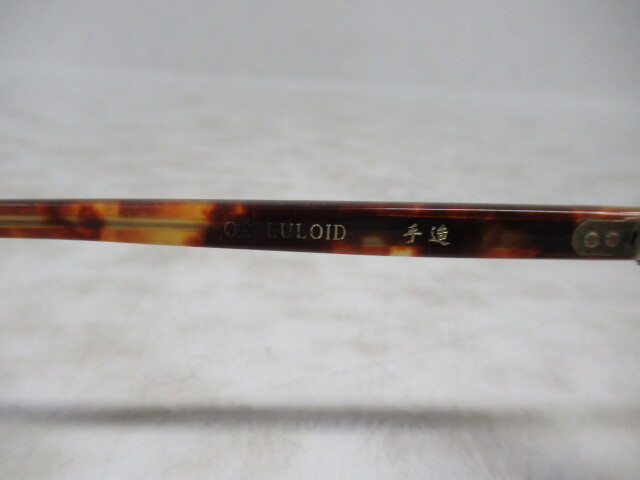 ◆S266.掌 tana-gokoro T 778 CELLULOID 手造 DEMI 眼鏡 メガネ 度入り/中古_画像6