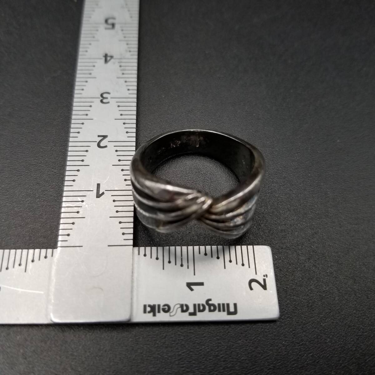  лента узор Cross полоса cut сверху товар Vintage серебряный металлизированный кольцо кольцо ювелирные изделия импорт Y14-J