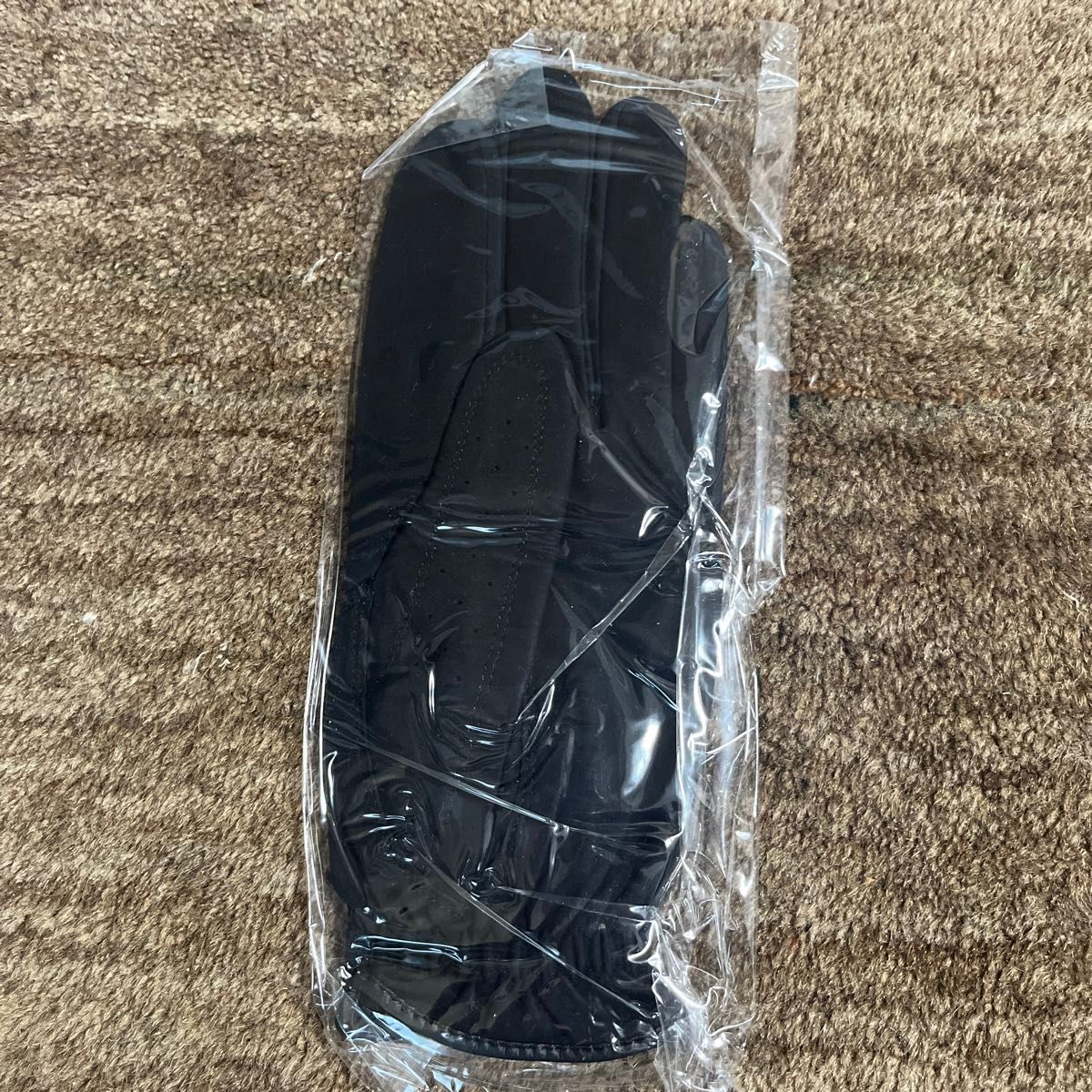 MIZUNOミズノ　ゴルフグローブ驚革左手黒22cm プロフェッショナルモデル人工皮革　ブラック