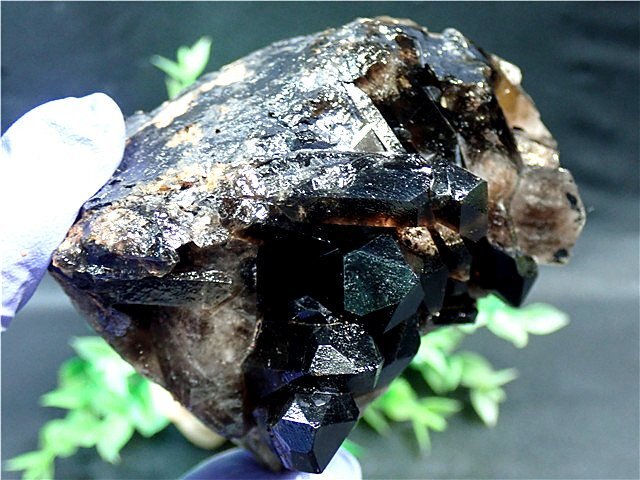 AAA級【魔除け】◆天然モリオン(黒水晶）クラスター178C6-27C84b_画像5