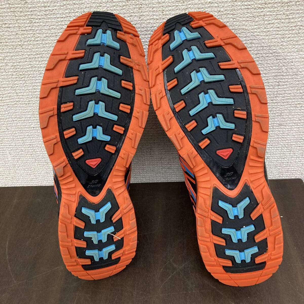 [3-32]SALOMONトレッキング シューズ 26cm XA PRO 3D サロモン ortholite オレンジ【中古美品】_画像4