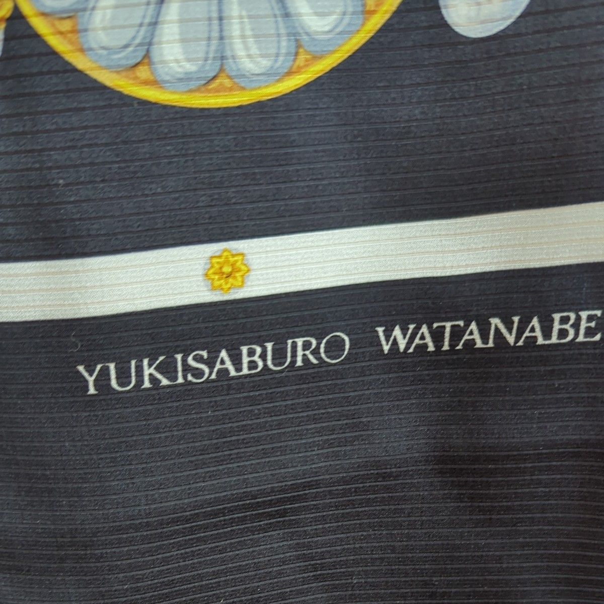 YUKISABURO WATANABE スカーフ 長方形 絹100% １６４×45センチ