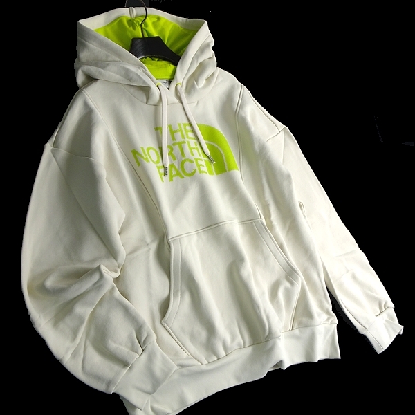 THE NORTH FACE ノースフェイス 新品 スウェット ビッグロゴプリント 長袖 プルオーバーパーカー フーディ 52K CRE 105/XL ▲061▼kkf0087b