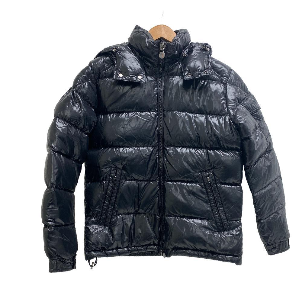 MONCLER/モンクレール MAYA 17年 1 ナイロン ダウンジャケット ブラック メンズ ブランド