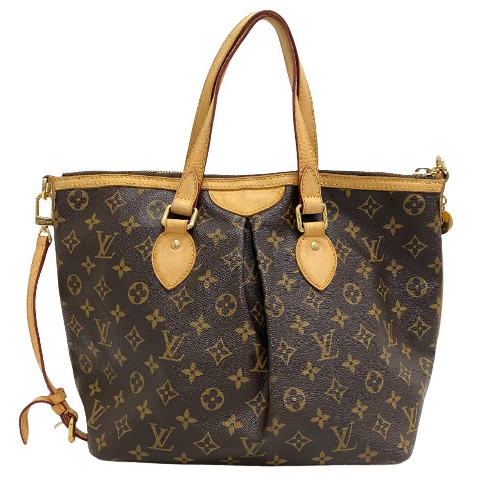 LOUIS VUITTON/ルイヴィトン ビトン M40145 パレルモPM モノグラム レザー ハンドバッグ ブラウン レディース ブランド