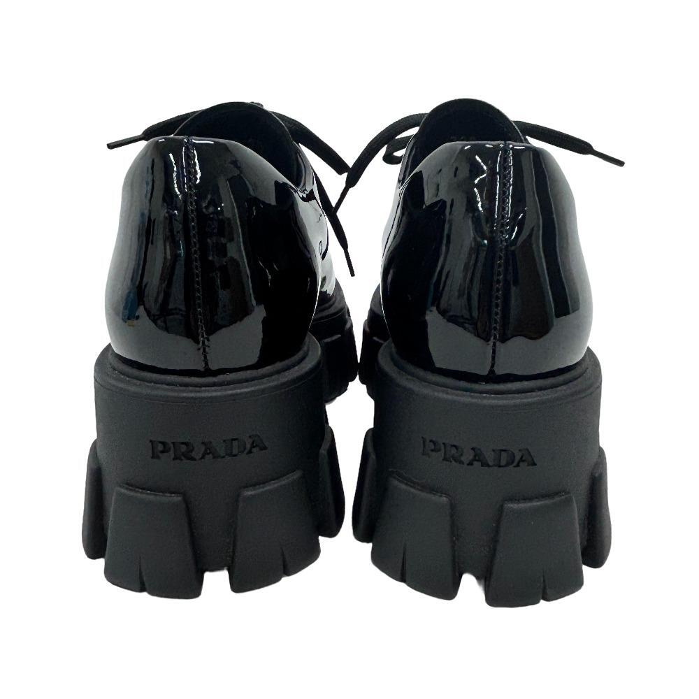 PRADA/プラダ モノリス レザーシューズ パテントレザー その他靴 ブラック レディース ブランド