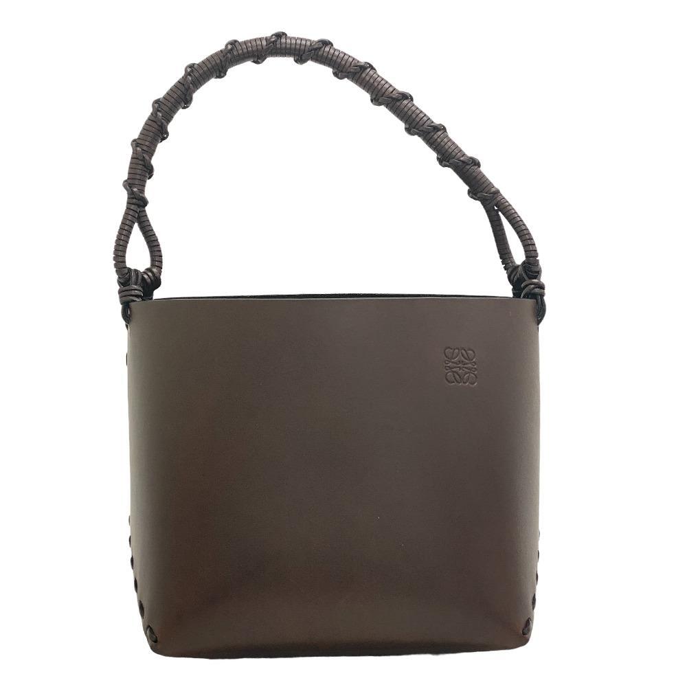 LOEWE/ロエベ バケット レザー ハンドバッグ ブラウン LOEWE/ロエベ バケット レザー ハンドバッグ ブラウン