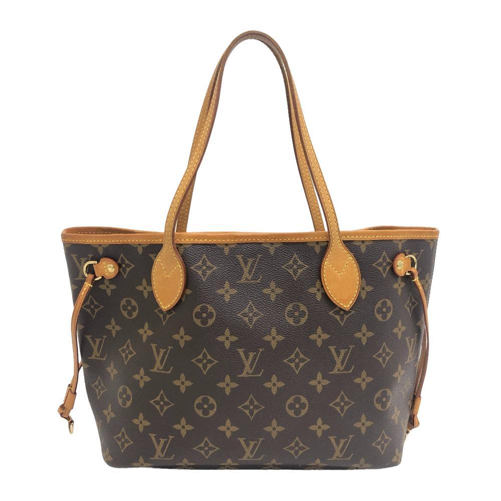 LOUIS VUITTON/ルイヴィトン ビトン M40155 ネヴァーフルPM モノグラム レザー トートバッグ ブラウン レディース ブランド