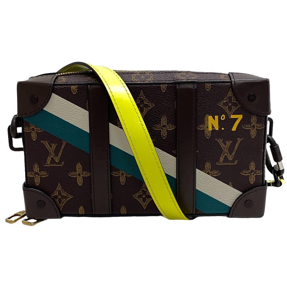 LOUIS VUITTON/ルイヴィトン ビトン M81246 ソフトトランク ウォレット モノグラム レザー ショルダーバッグ ブラウン レディース ブランド