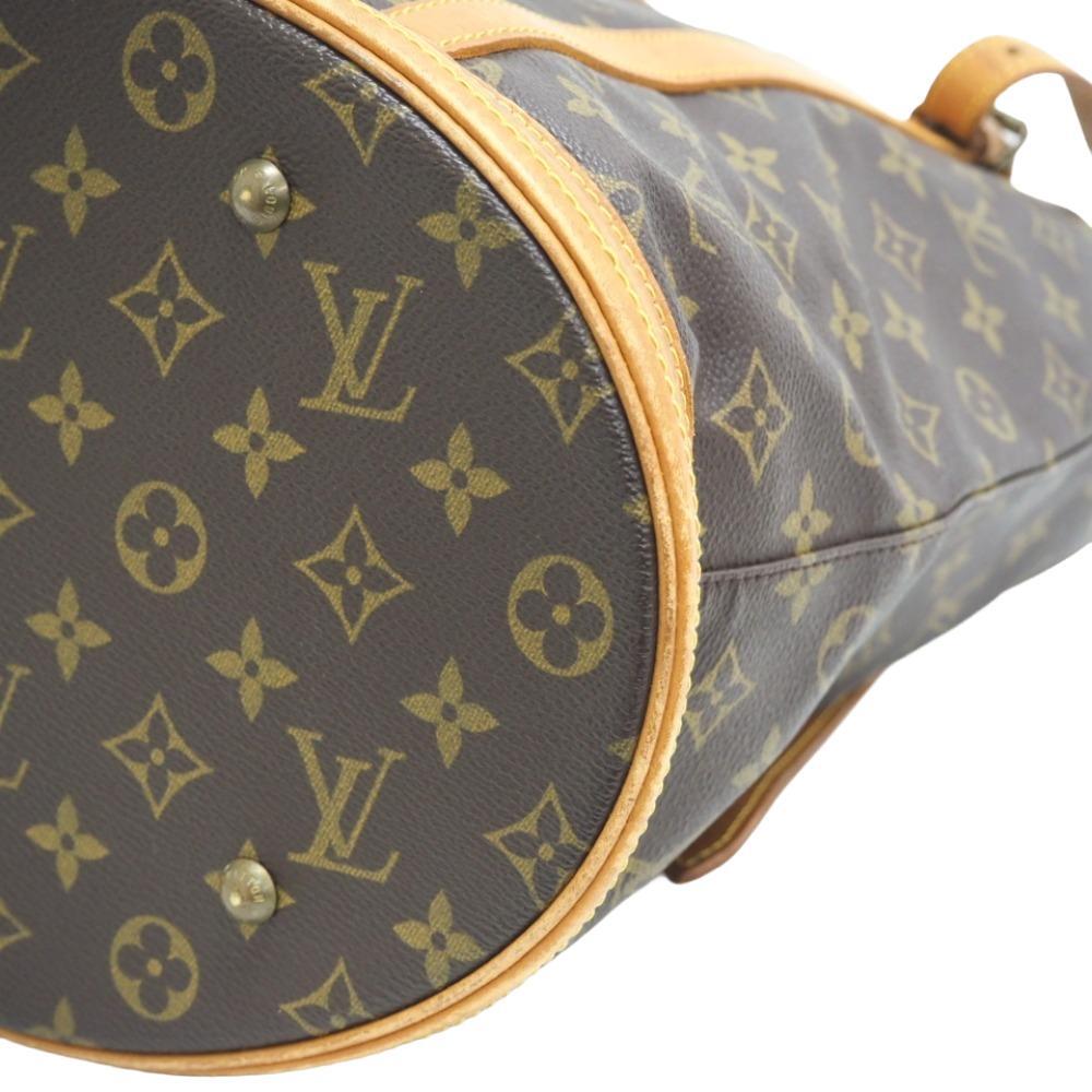 LOUIS VUITTON/ルイヴィトン ビトン M42236 バケットGM モノグラム レザー ショルダーバッグ ブラウン レディース ブランド