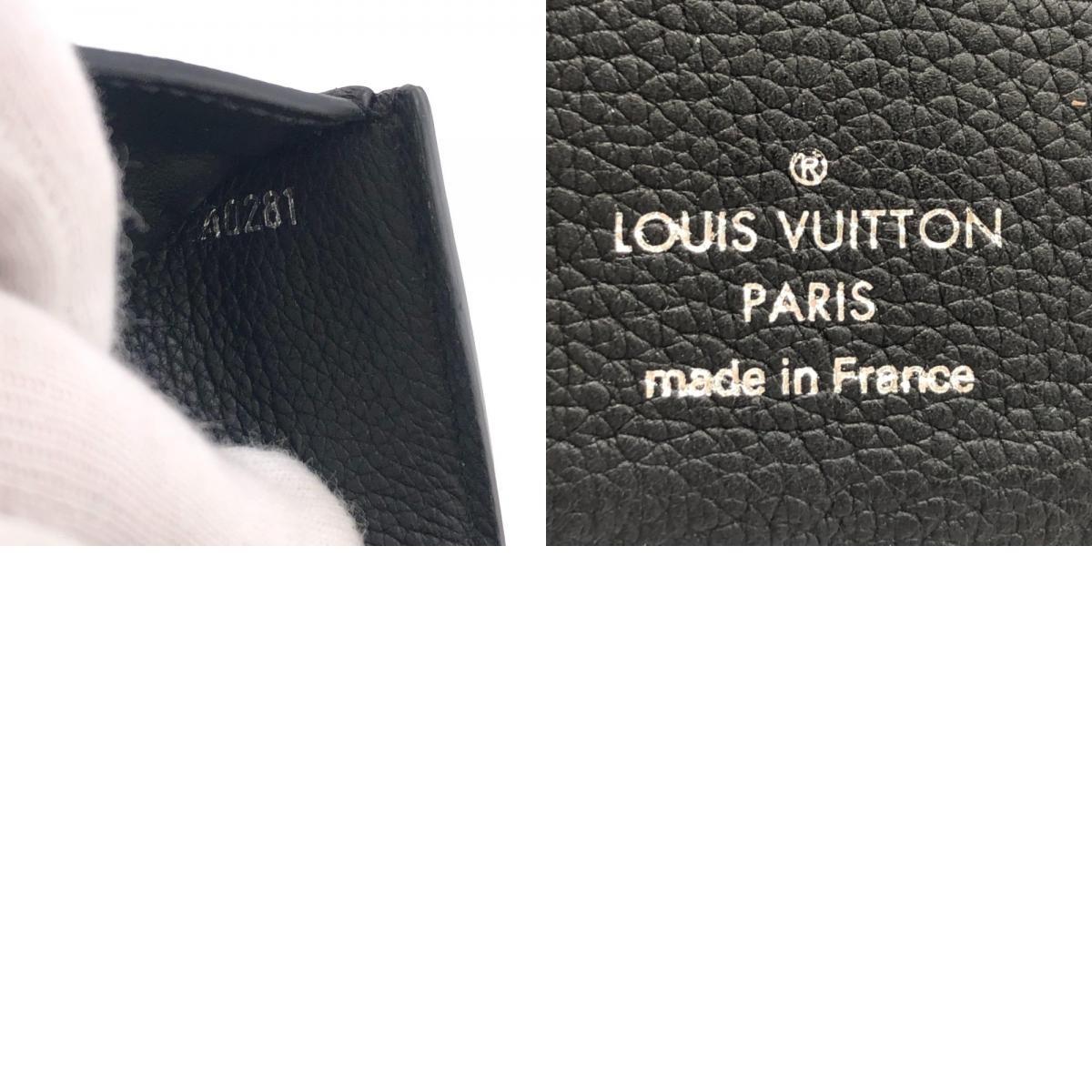 LOUIS VUITTON/ルイヴィトン ビトン M62947 ポルトフォイユマイロックミー トリヨン レザー 三つ折り財布 ブラック ユニセックス ブランド
