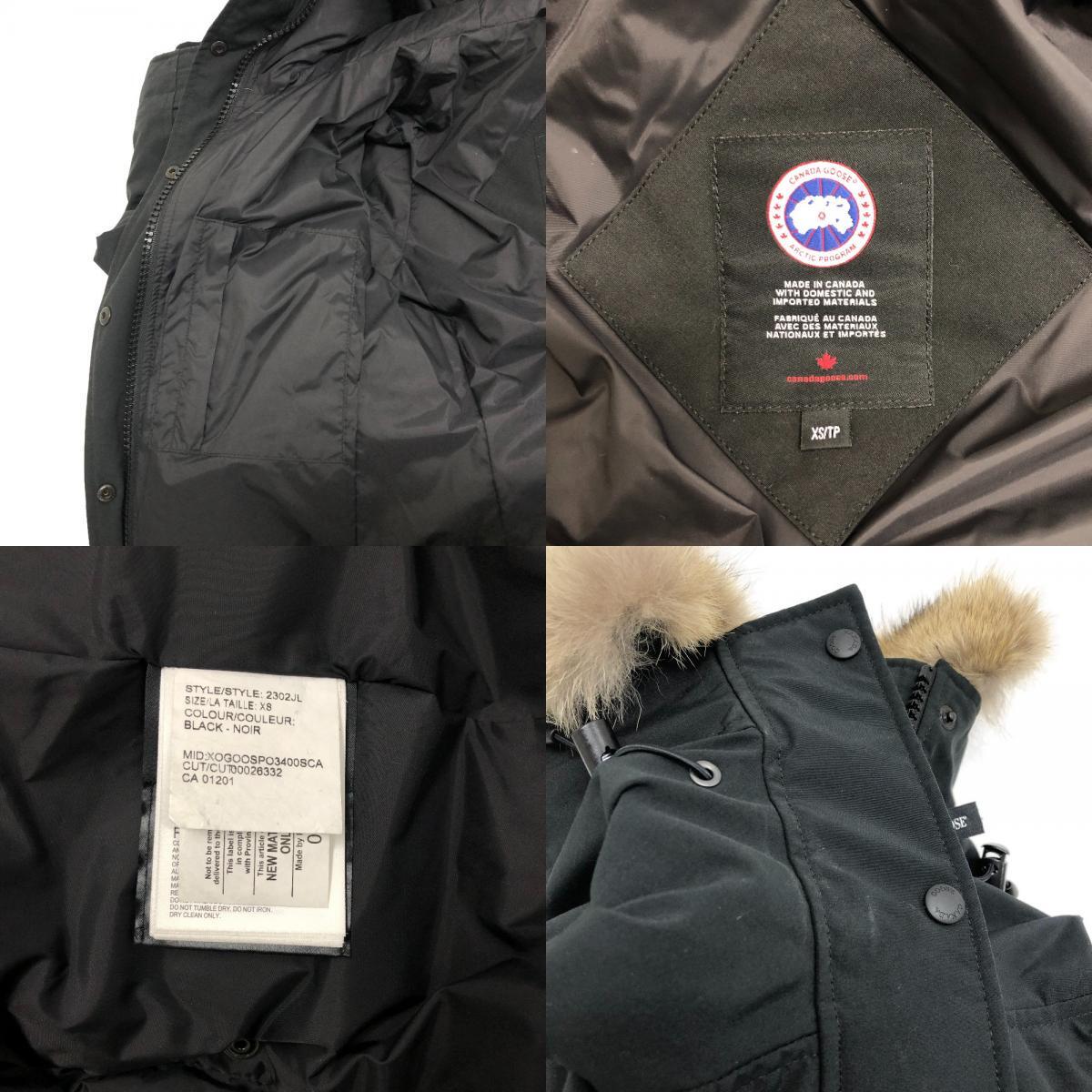 CANADA GOOSE/カナダグース 2302JL MACKENZIE XS コットン ダウンジャケット ブラック レディース ブランド