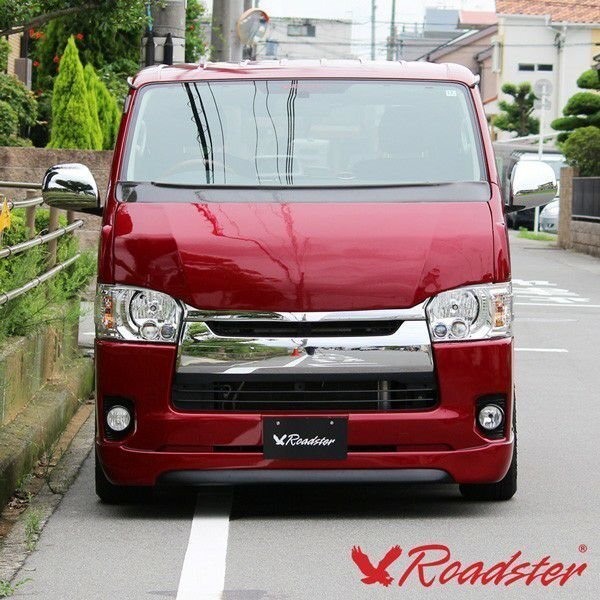 【ROADSTER】★ LUX MODEL SP フロントハーフスポイラー/FRP★TOYOTA 200系ハイエース 4型/5型/6型 標準ボディ　H25/12～ (D-238-01)_画像2