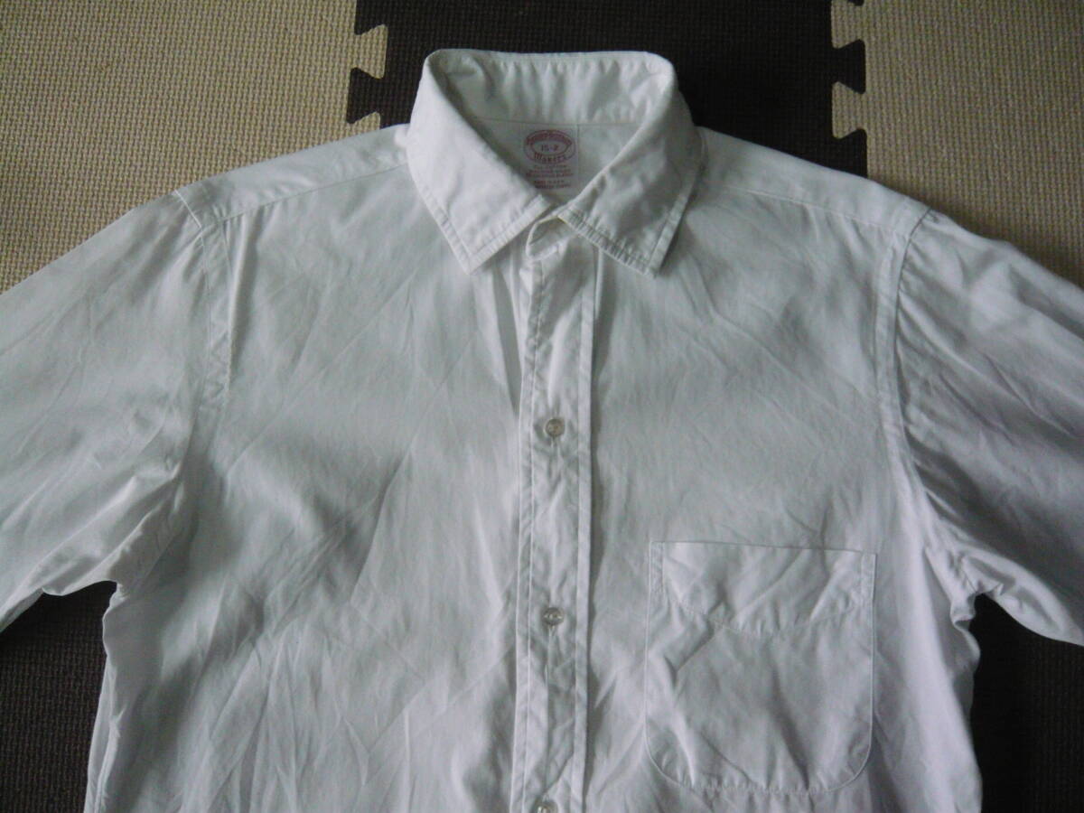BROOKS BROTHERS ブルックスブラザーズ レギュラーカラーシャツ　貴重　6ボタン　ホワイト サイズ表記15ー2 MADE IN U.S.A_画像5
