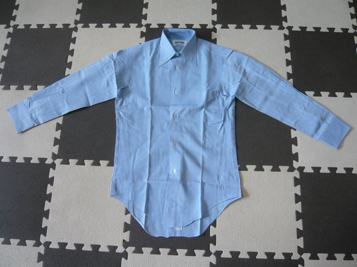 MEN'S SHIRT by CHOYA SHIRT 蝶屋 長袖シャツ　生地ポリエステル65、綿35％　クリーニング済_画像3