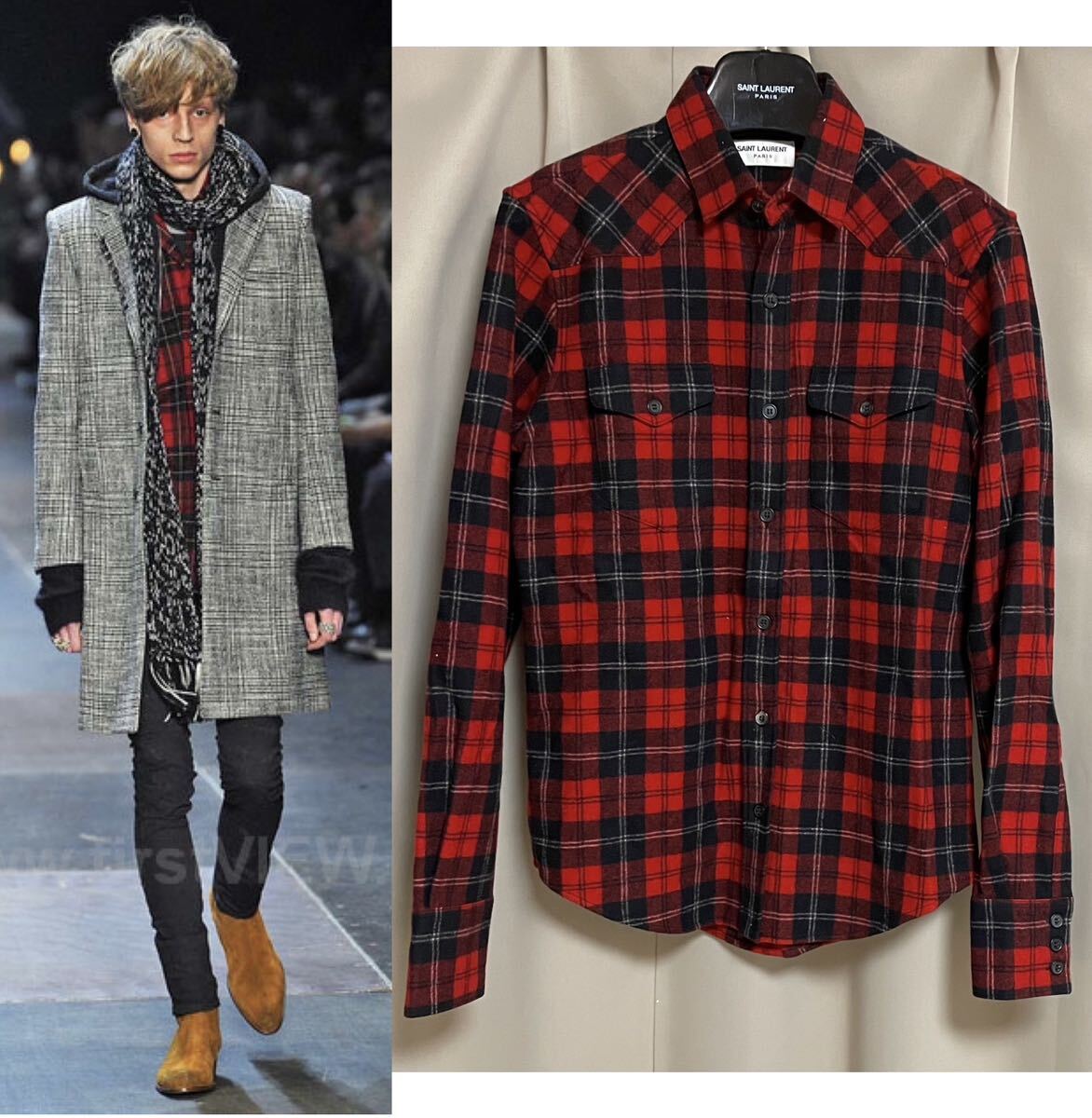Yahoo!オークション - 13AW サンローランパリ ウェスタン Yahoo!オークション - 13AW サンローランパリ ウェスタン