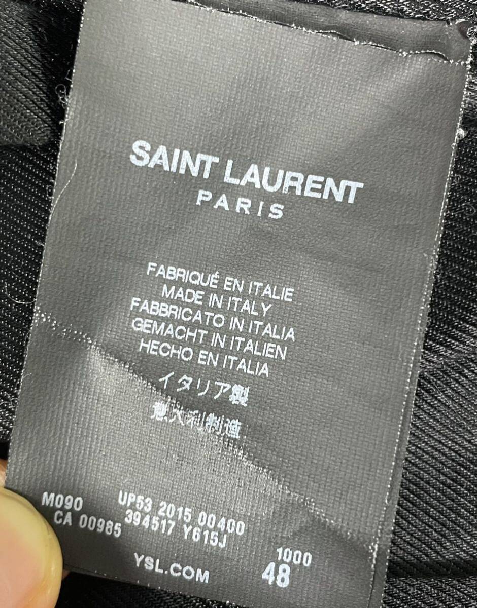 15AW LOOK1 サンローランパリ Pコート ピーコート ダブルブレスト エディスリマン Saint Laurent Paris_画像4