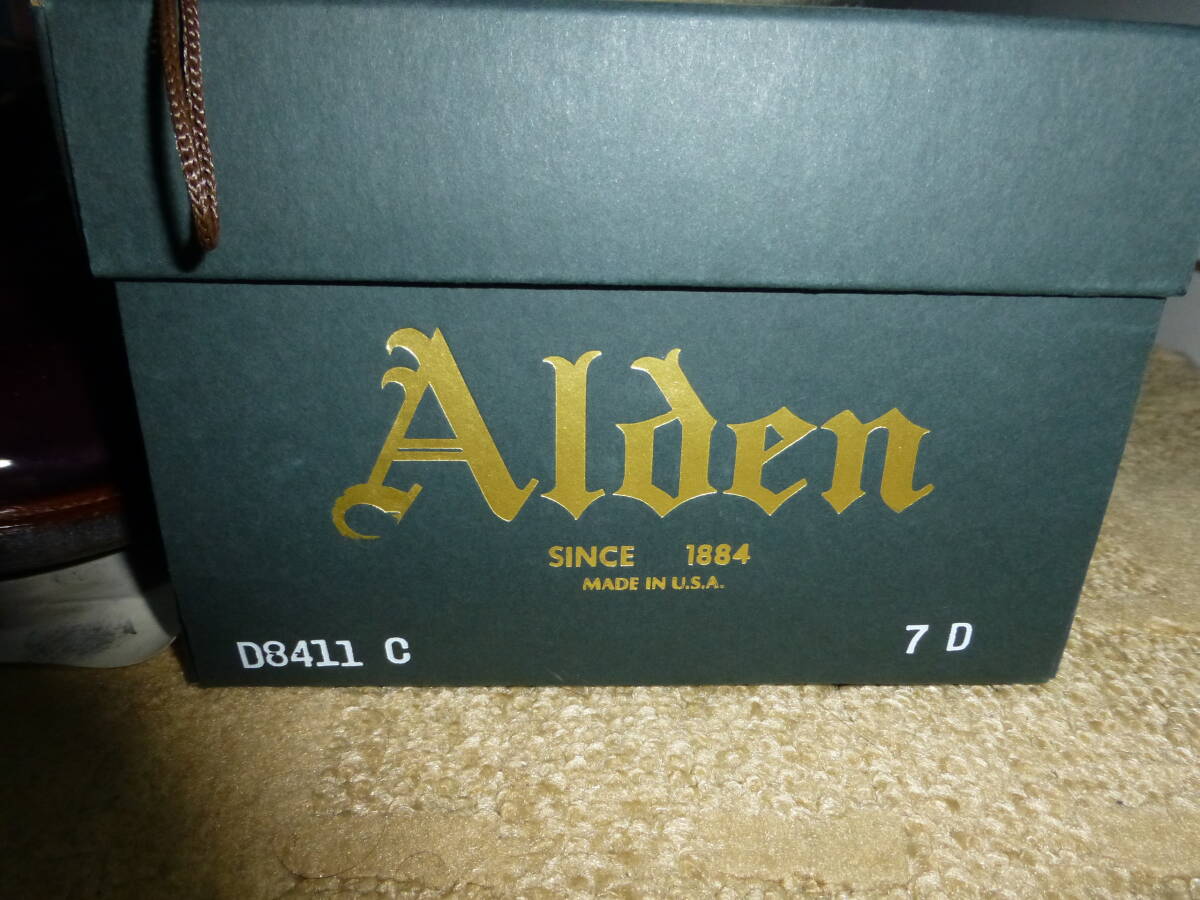 ★☆オールデン ALDEN サイズ7.0d 6.5　24 24.5 25　コードバン　ホーウィン　バーガンディ　プレーントゥ　ミリタリー　別注品☆★_画像2