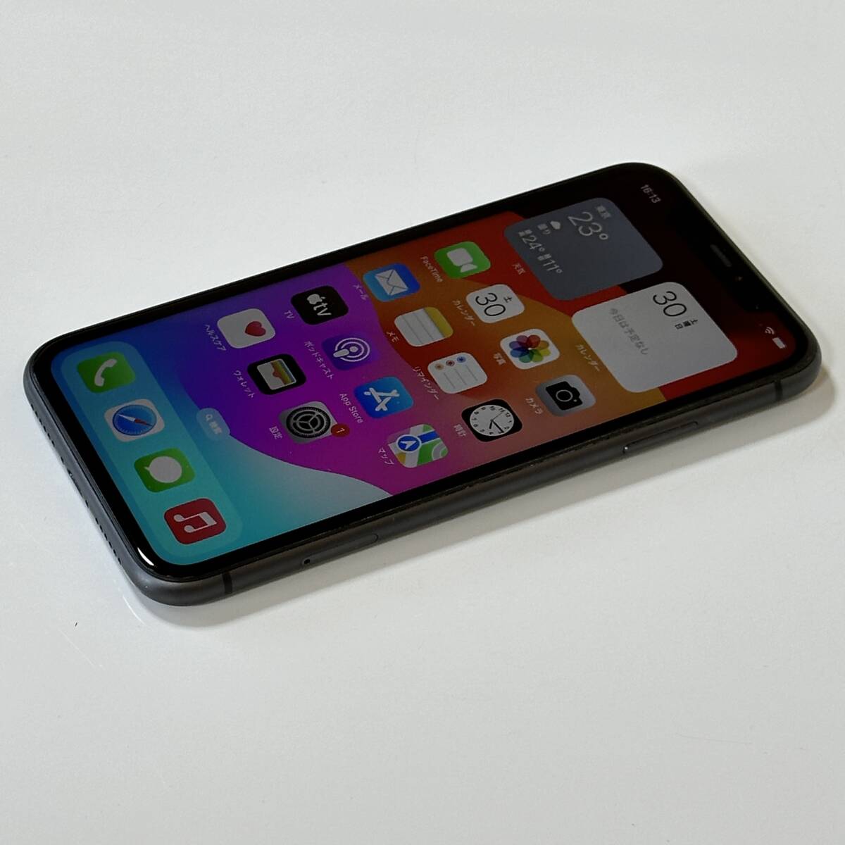 SIMフリー iPhone 11 ブラック 64GB MHDA3J/A バッテリー最大容量86％ アクティベーションロック解除済の画像6