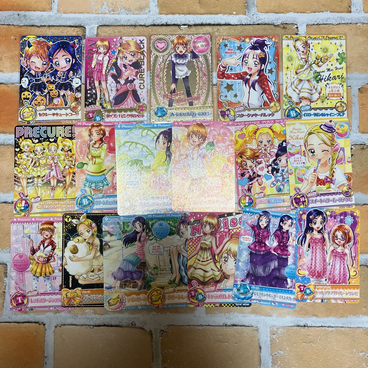 【出品、週末まで。】プリキュアデータカードダス ふたりはプリキュア18枚セット