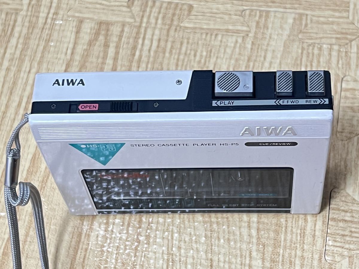 AIWAアイワ CassetteBoy カセットボーイ HS-P5 ステレオカセットプレーヤー Cassette Boy 白 ホワイト_画像3