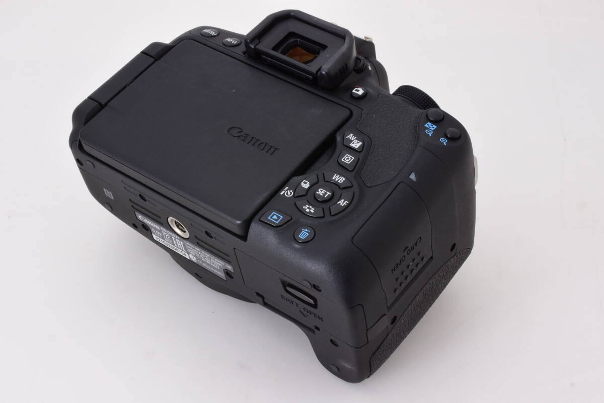 1円～★超極上美品★Canon キヤノン EOS kiss X8i 純正/標準・望遠 ダブルレンズセット 付属品充実 オマケ多数 元箱★使用感のないボディ!の画像5