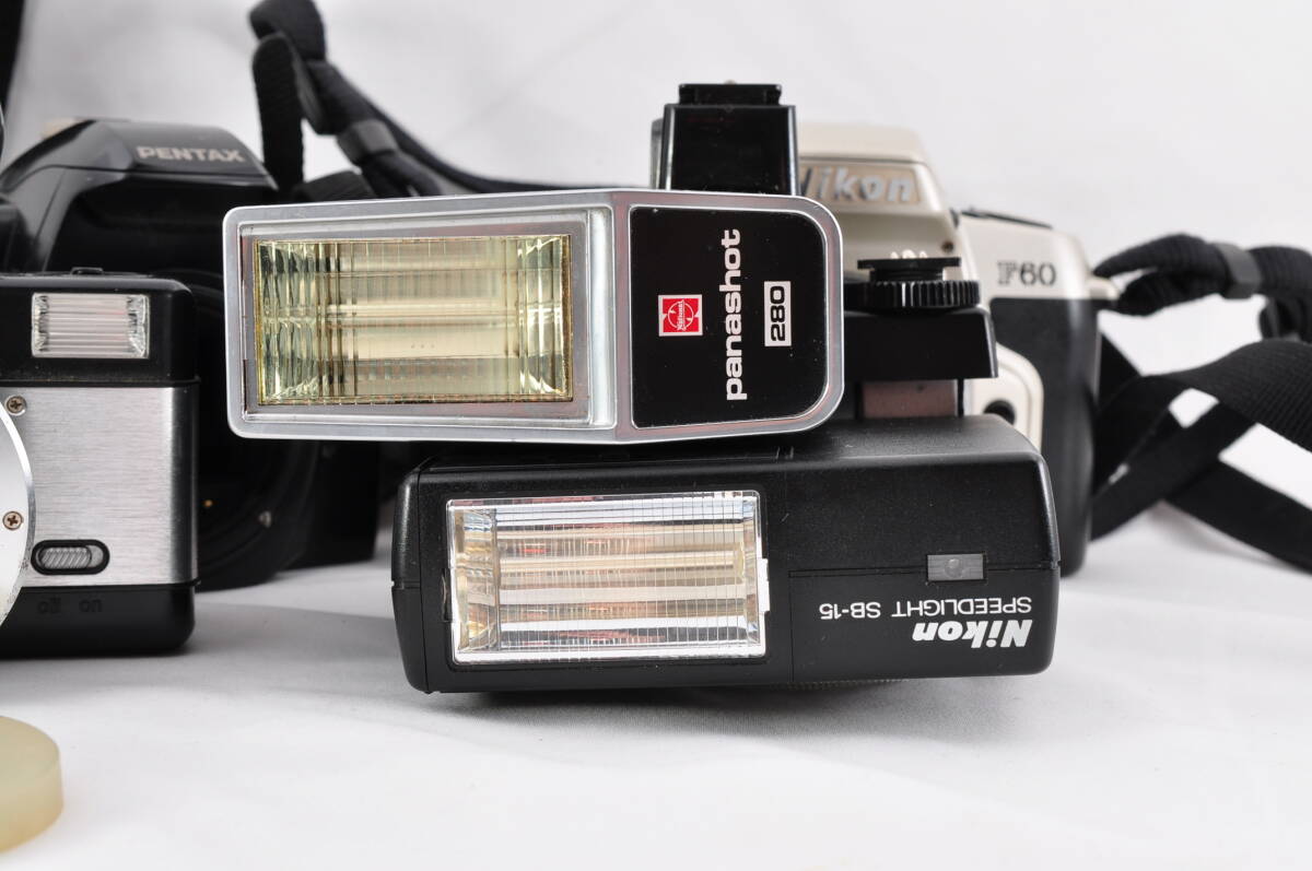 フィルムカメラ ニコン F60 speedlight SB-15 パナショット 280 pentax mz-10 CHINON 35F-EE の画像3