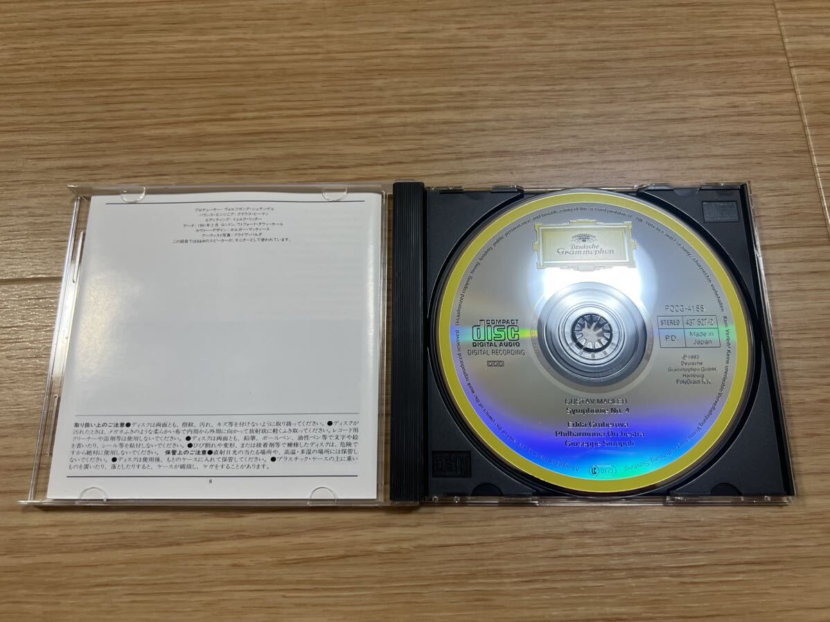 マーラー 交響曲第４番 シノーポリCD 国内盤_画像3