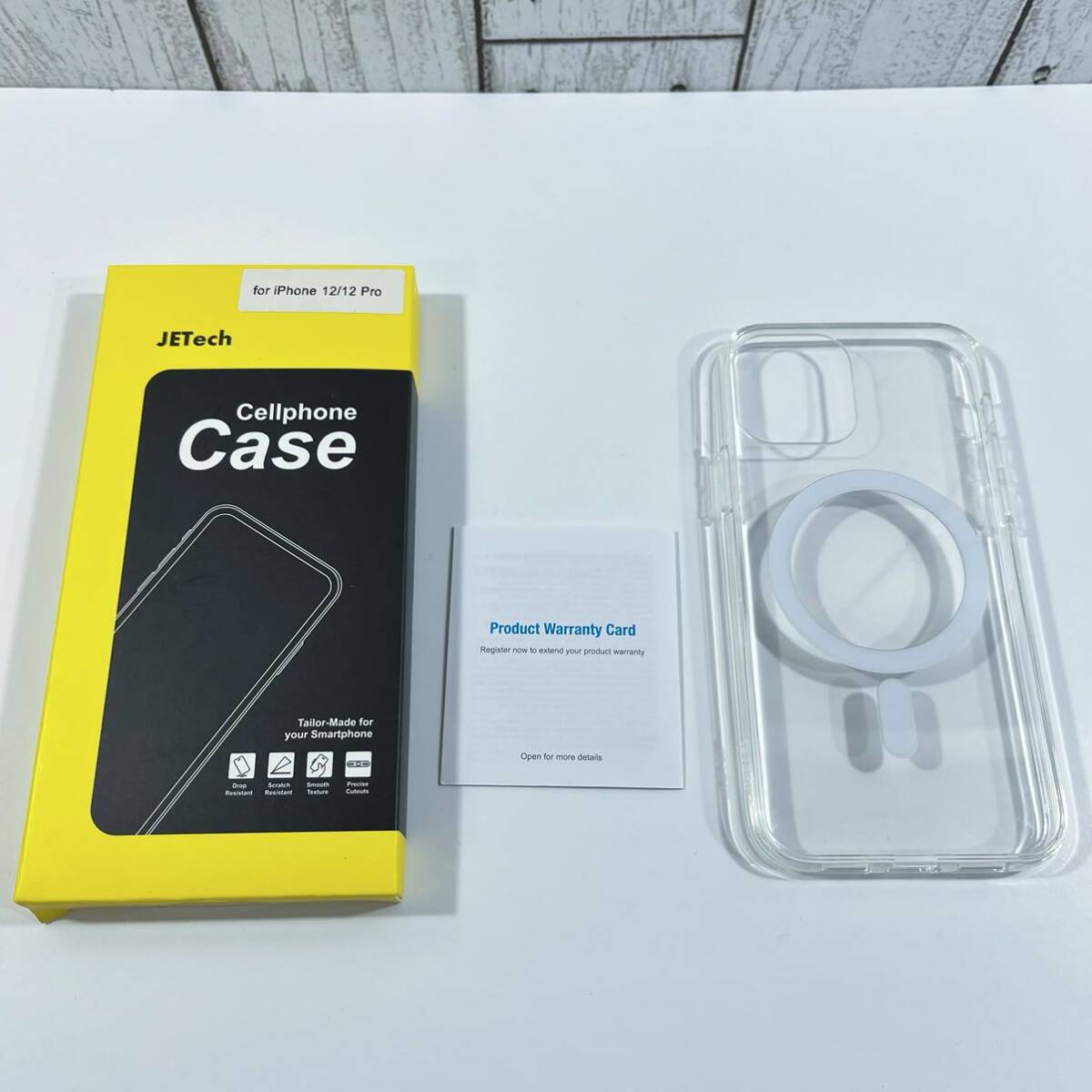 iPhone 12/12 Pro マグネット ケース(6.1インチ用) MagSafe ワイヤレス充電対応 衝撃吸収 バンパーカバー 傷つけ防止 透明バック (クリア)_画像7