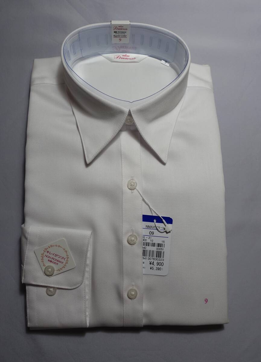Неиспользованная n ★line Precious ◆ Блузка Рубашка NON IRONMAX Non-Iron Max Противообрастающий Легкий уход Поиск работы Бизнес-охота
