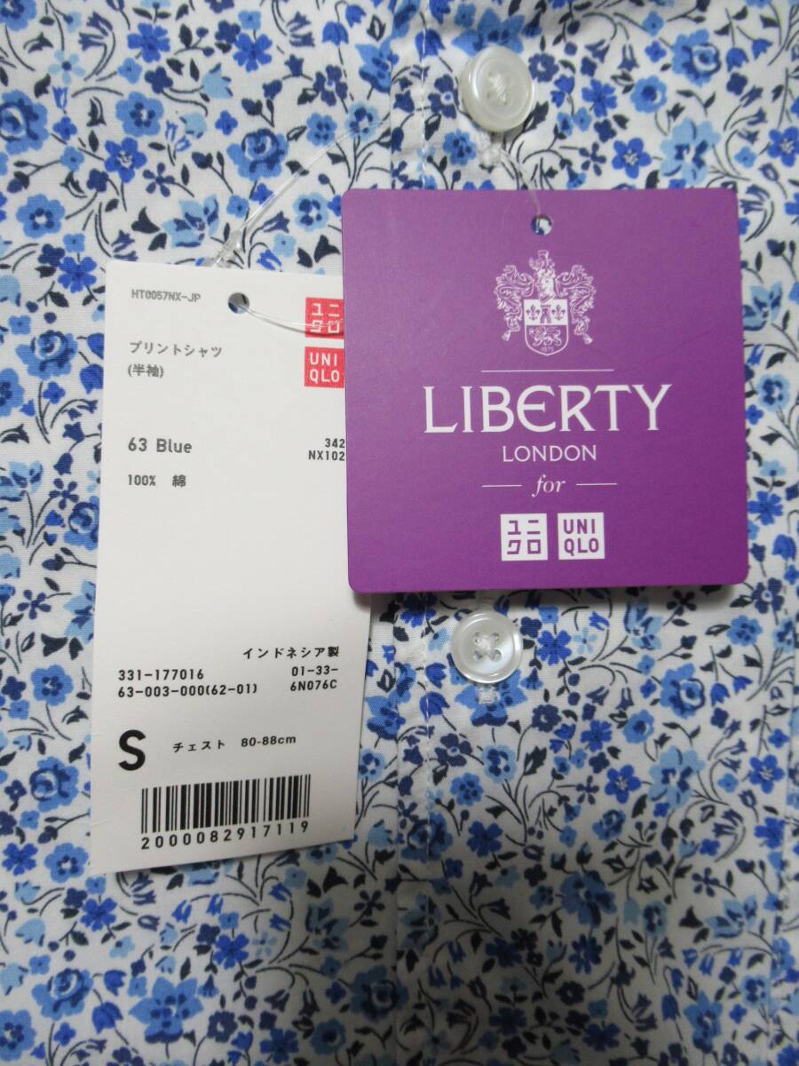 未使用品 人気アイテム★UNIQLO/ユニクロ◆シャツ 半袖 LIBERTY リバティ リバティー 小花柄 プリント柄 331-177016_画像7