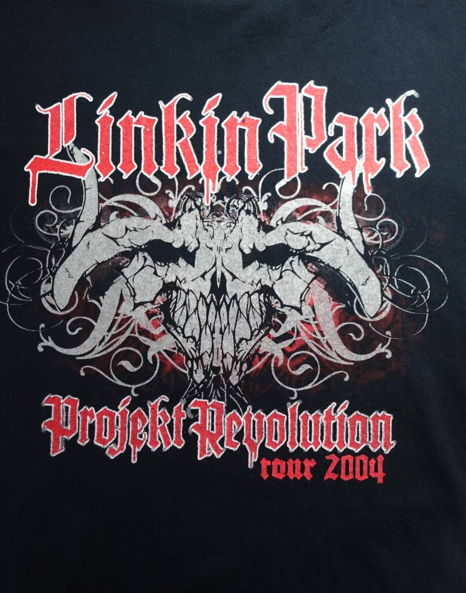 00'S VINTAGE USA古着★LINKIN PARK/リンキンパーク◆Tシャツ Projekt Revolution tour 2004 KORN Snoop Dogg コーン スヌープドッグの画像6