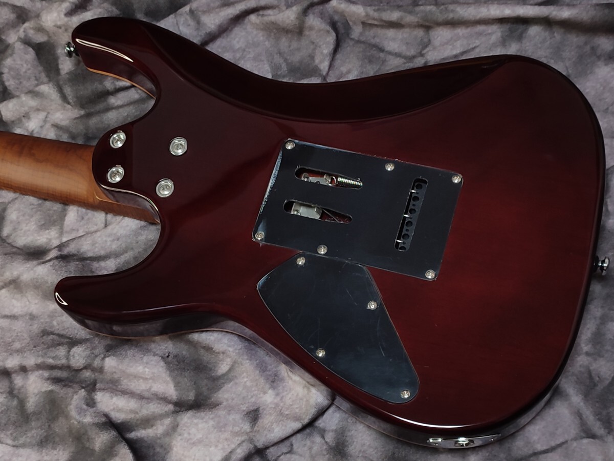 新品 ナット調整済 ローステッドメイプル アウトレット HARLEY BENTON FUSION Ⅲ 3 HSH ストラト ギター フレイム ナチュラル HHの画像8