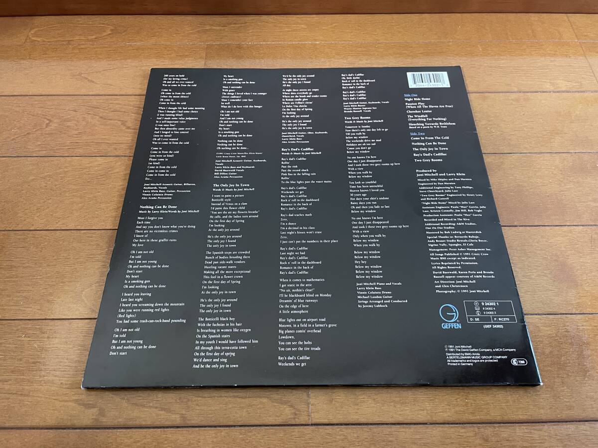 Joni Mitchel Night Ride Home オリジナルドイツプレス盤 GEF24302 アナログレコードの画像3