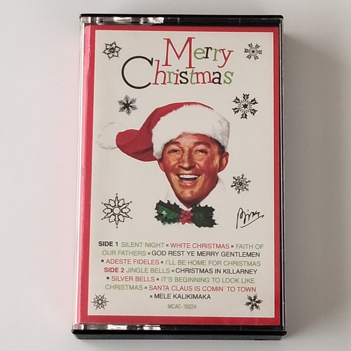 【輸入版カセットテープ】BING CROSBY/MERRY CHRISTMAS(MCAC-15024)ビング・クロスビー/メリー・クリスマス/WHITE CHRISTMAS/の画像1