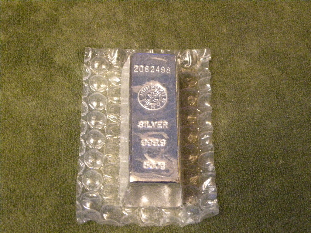 純銀 500g 銀地金 シルバー インゴット SILVER 999.9 (c)の画像6