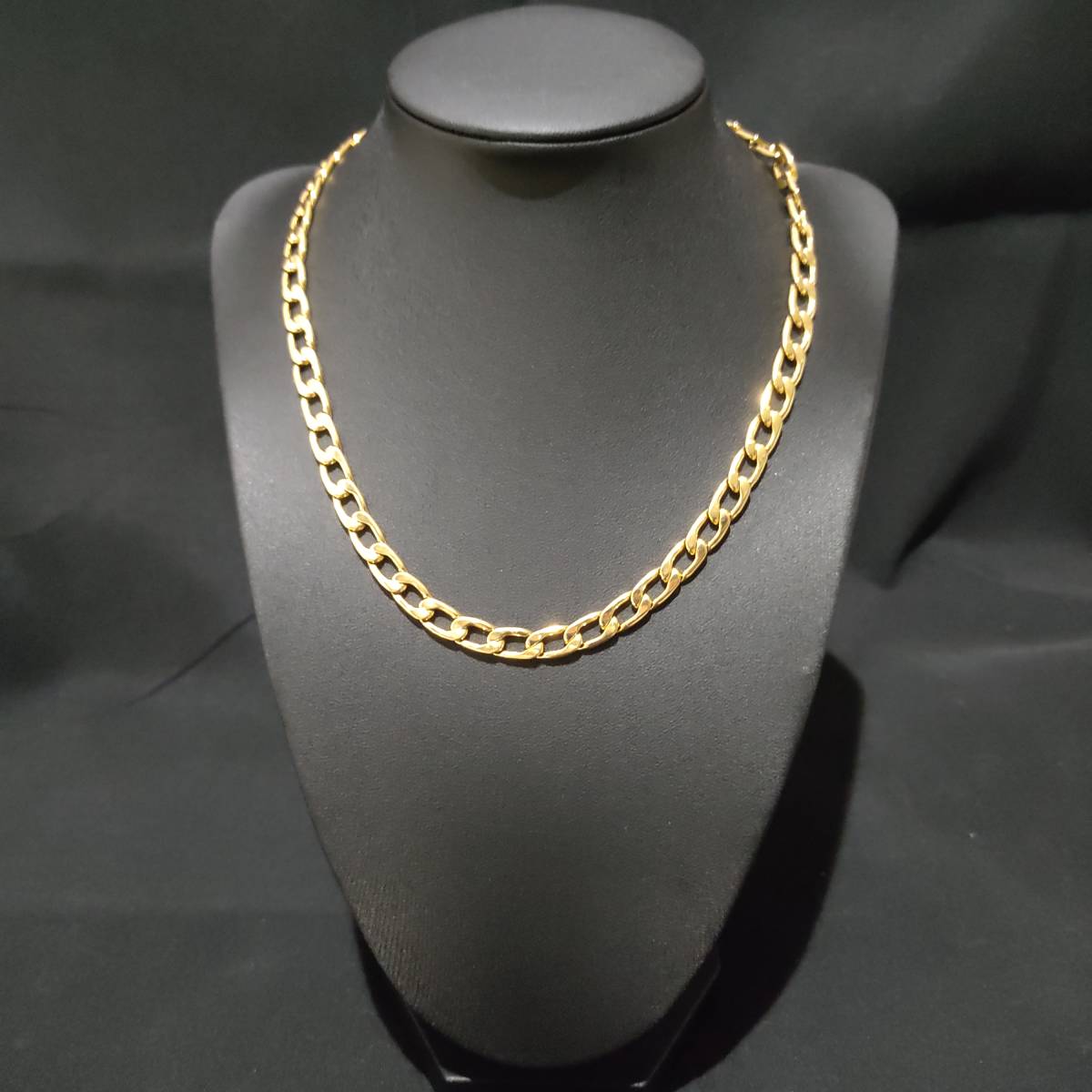 1円スタート 喜平チェーン ネックレス 18K Gold Plated 18KGP 鍍金 イエロー ゴールド necklace レディース メンズ ユニセックス 315_画像1