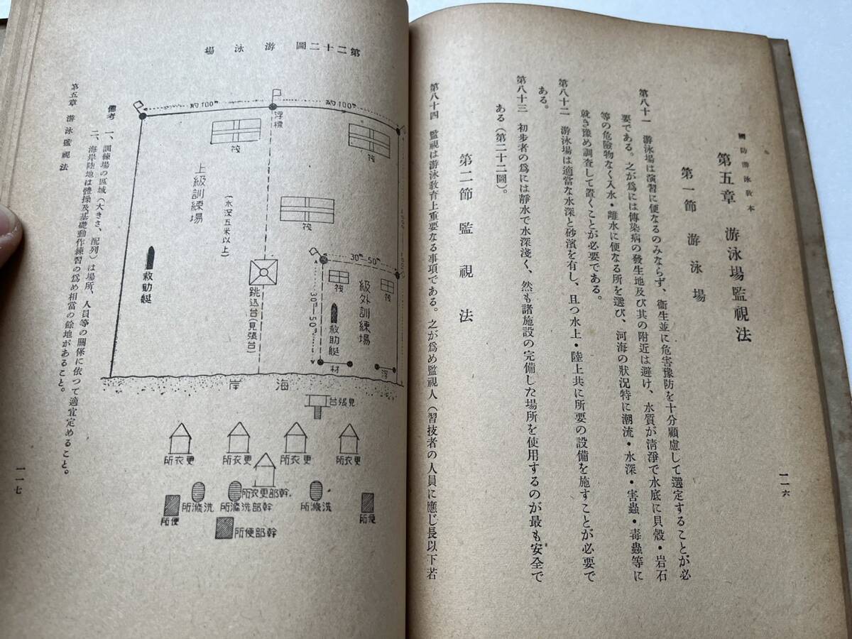 戦時下『国防游泳教本』陸軍戸山学校監修/大日本教化図書/昭和18年　游泳に関する武功談 日露戦役游泳関係武功者 支那事変 大東亜戦争_画像9