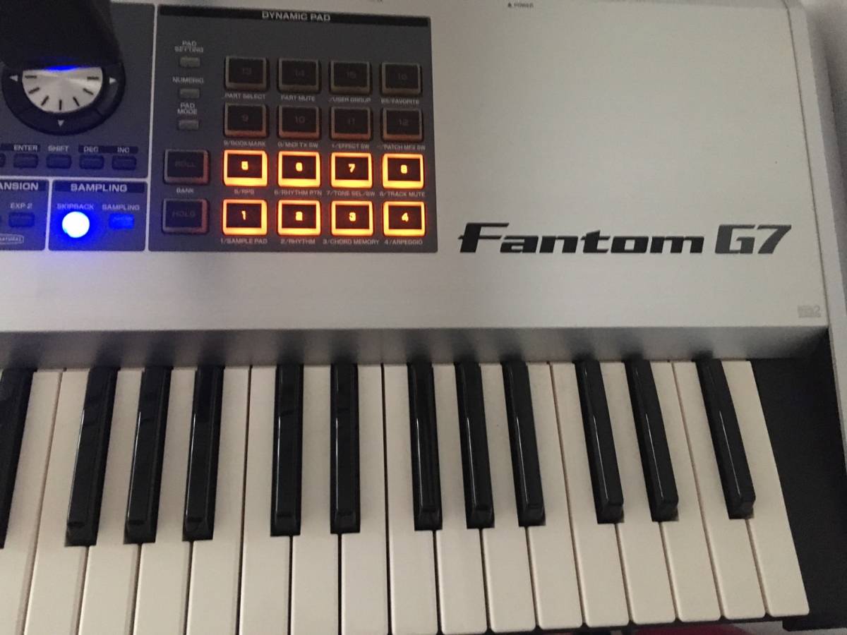 Roland ローランド Fantom G7 シンセサイザー マニュアルあり 使用少_画像4