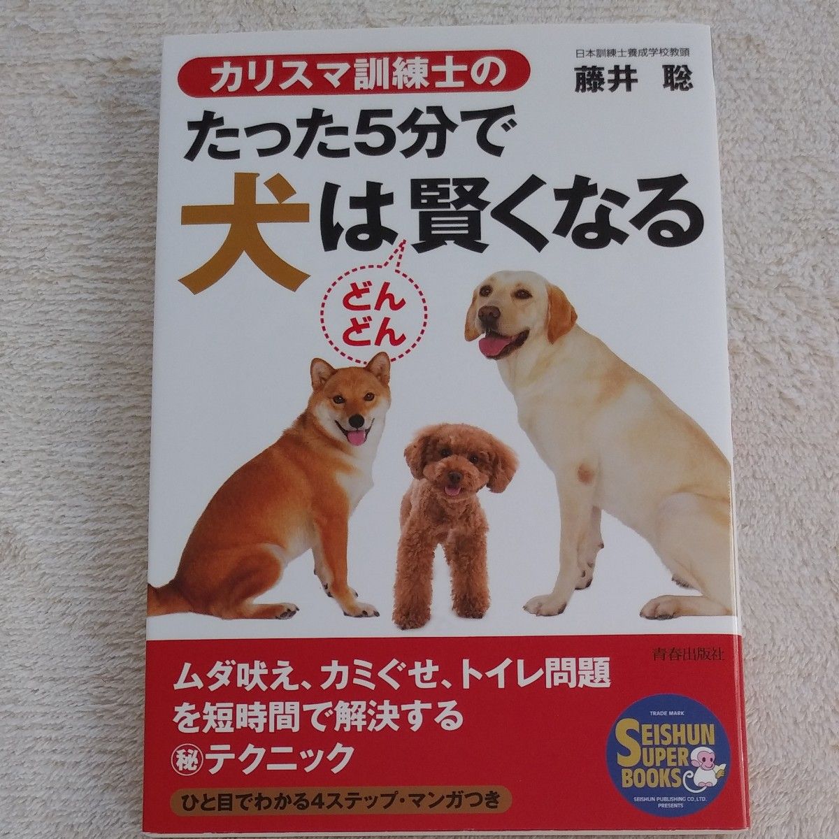 カリスマ訓練士のたった５分で犬はどんどん賢くなる （ＳＥＩＳＨＵＮ　ＳＵＰＥＲ　ＢＯＯＫＳ） 藤井聡／著