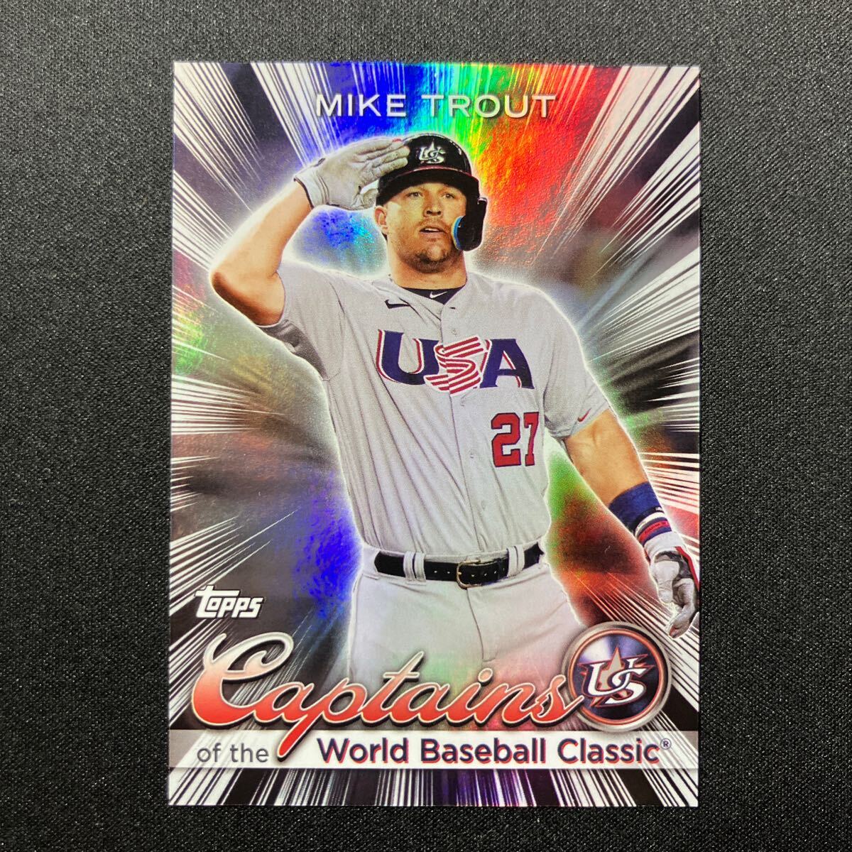 Mike Trout 2023 Topps WBC World Baseball Classic Captain of the Classic アメリカ代表 マイク トラウト _画像1