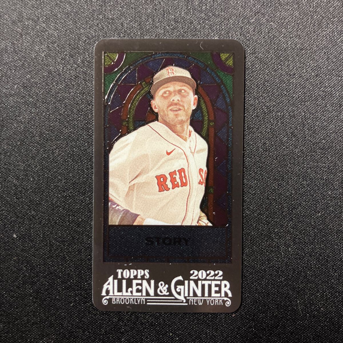 25枚限定 Trevor Story Topps Allen & Ginter 2022 Stained Glass Mini レッドソックス_画像1