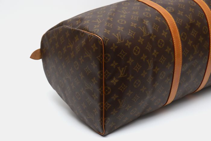 【新品同様】Louis Vuitton ルイヴィトン モノグラム キーポル 55 ボストンバッグ M41424 定価約25万円_画像6